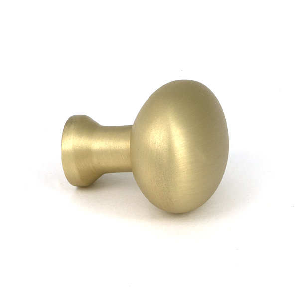 Moore Cabinet Knob, 0.98" Knob Diameter, Satin Brass