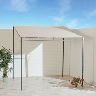 Wall 11.5 Ft. W x 6.5 Ft. D Powder Coated Steel Soft-top Gazebo