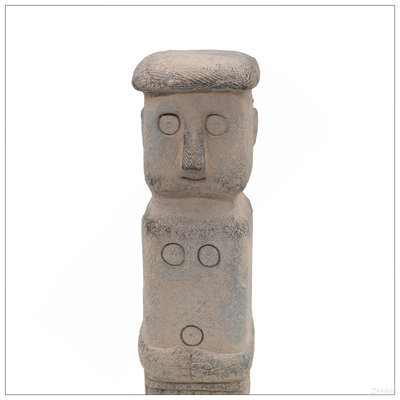 Décoration de tribu ancienne 4,1 x 3,9 x 12,6 po