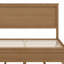 Structure de lit en bois avec 6 tiroirs et support en lattes de bois