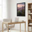 Art sur toile, champ de lavande mauve et moulin à vent sous un ciel rose-55942617
