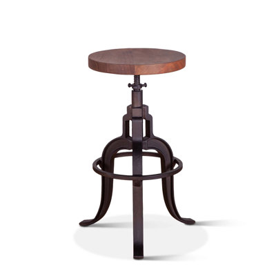 Blayne Adjustable Stool with Metal Frame