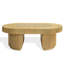 Table basse ovale en rotin Kenzo