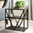 Collingdale Glass Shelf End Table with Storage