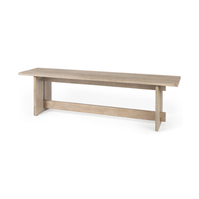 Banc en bois massif Dalina