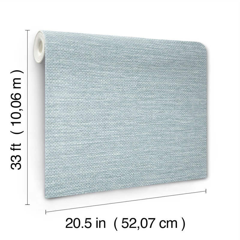 Largo Striated Wallpaper, Denim
