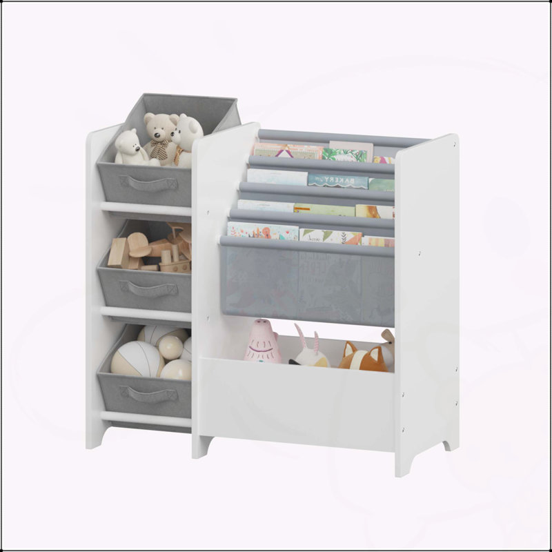 Multifunctional Kids Bookshelf and Storage Combo for Playful Learning