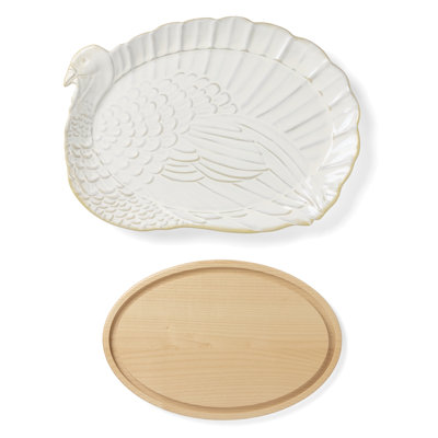 Lenox Harvest 2-Piece Turkey Platter And Carving Board Set