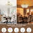  9-light Gold Semi Flush Mount