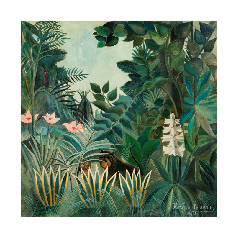 "La jungle équatoriale" sur toile