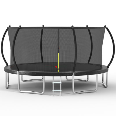 YC 16FT trampoline Pumpkin-Srandard- Black