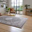 Vintage area rug Machine Woven Rectangle Green-100475266