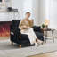 Canapé-lit pliable inclinable, canapé-lit convertible 3 en 1, décor Mid-Century moderne, convient aux petits espaces, avec trois coussins, idéal pour la chambre à coucher et la chambre d'amis-133269984