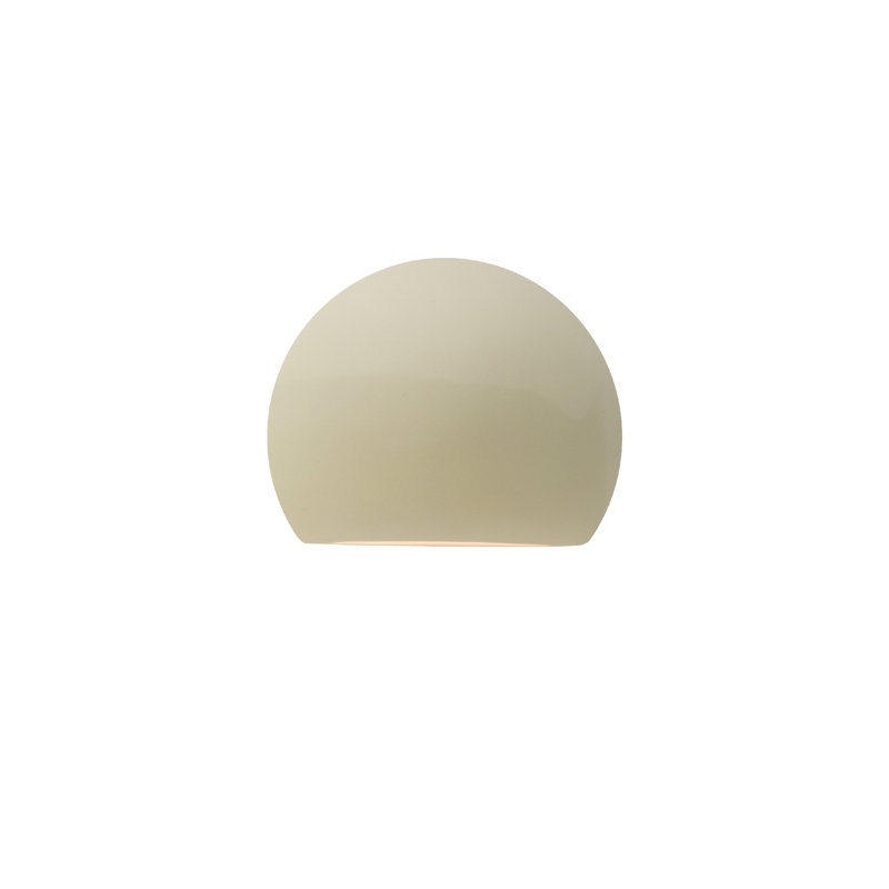 Beda Ceramic LED Wall Light, Gloss Vanilla