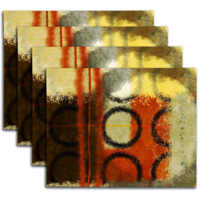 Napperon abstrait en polyester