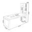 Bureau rectangulaire en bois massif noyer clair-1297244918