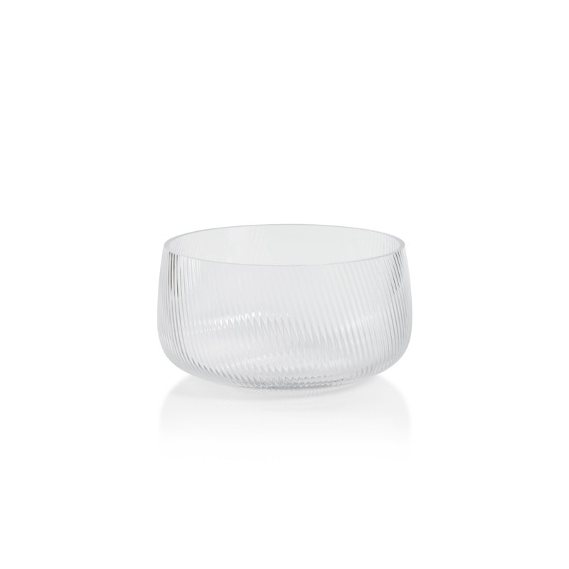 Bol en verre ondulé Chadwell, H 4,25 po x l 8,5 po