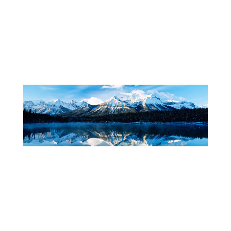 Herbert Lake, Banff National Park, Alberta, Canada - Wrapped Canvas Panoramic Print, 30.48 cm H x 91.44 cm W x 1.91 cm D