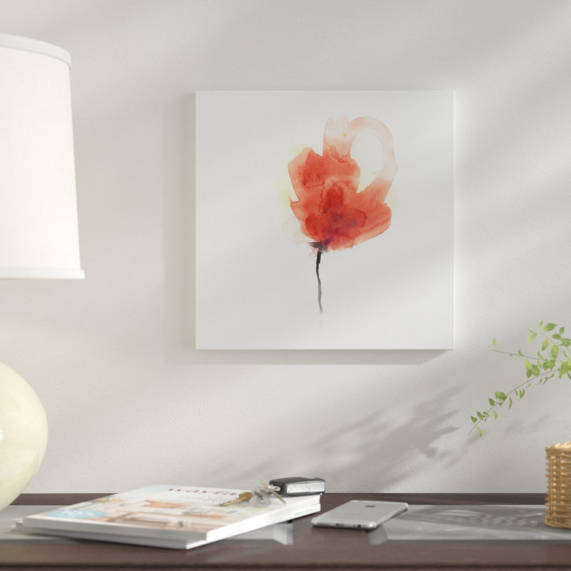 « expressif fleuris iii », impression sur toile, H 12 po x l 12 po x P 1,5 po, Pas de tapis, Toile tendue