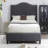 Hampton  Wingback Bed, Linen-108856401-108856405