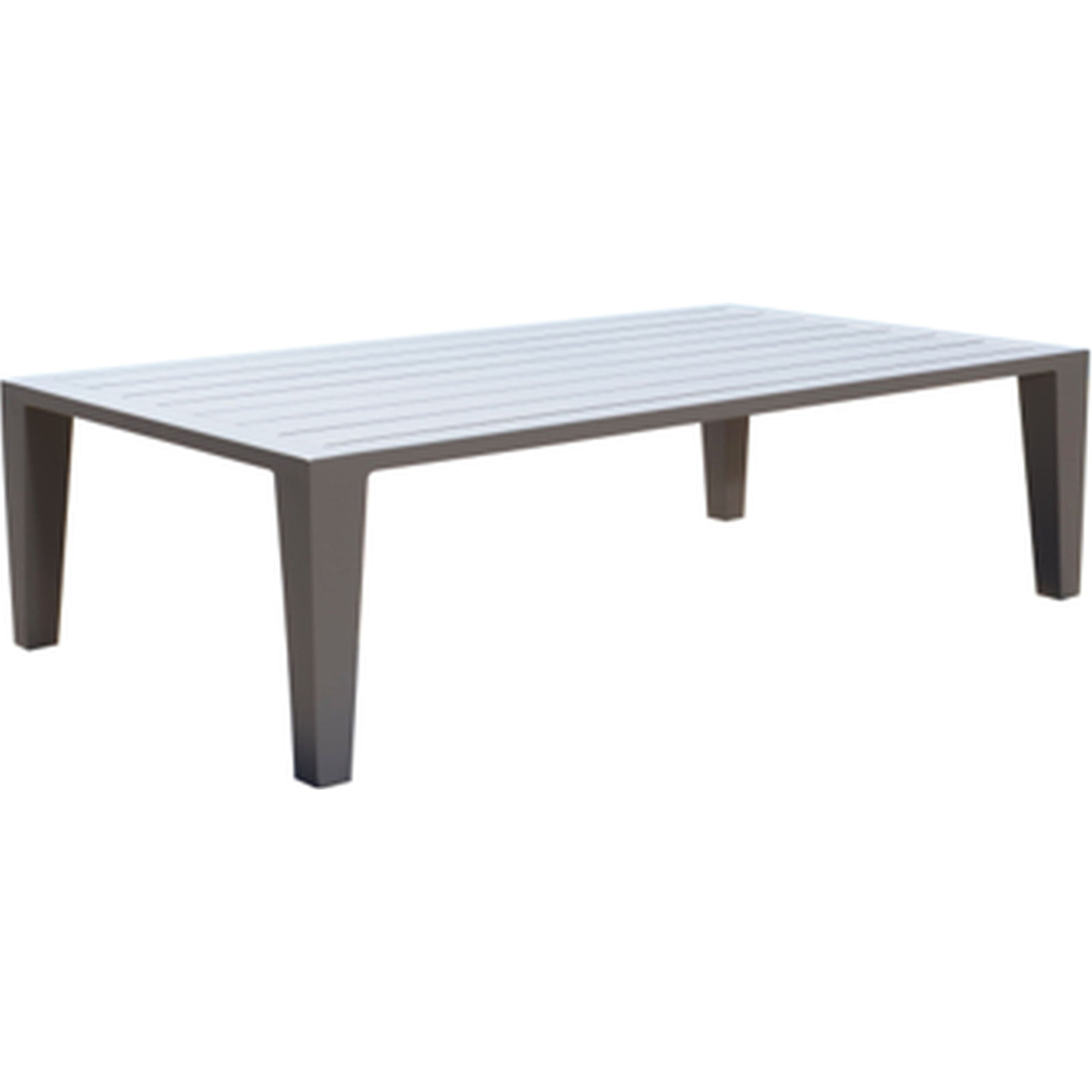 Solstice 40'' Aluminum Outdoor Coffee Table, Beige