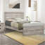 Lit plateforme de style campagnard rétro avec 10 lattes en bois-804437850-804437796