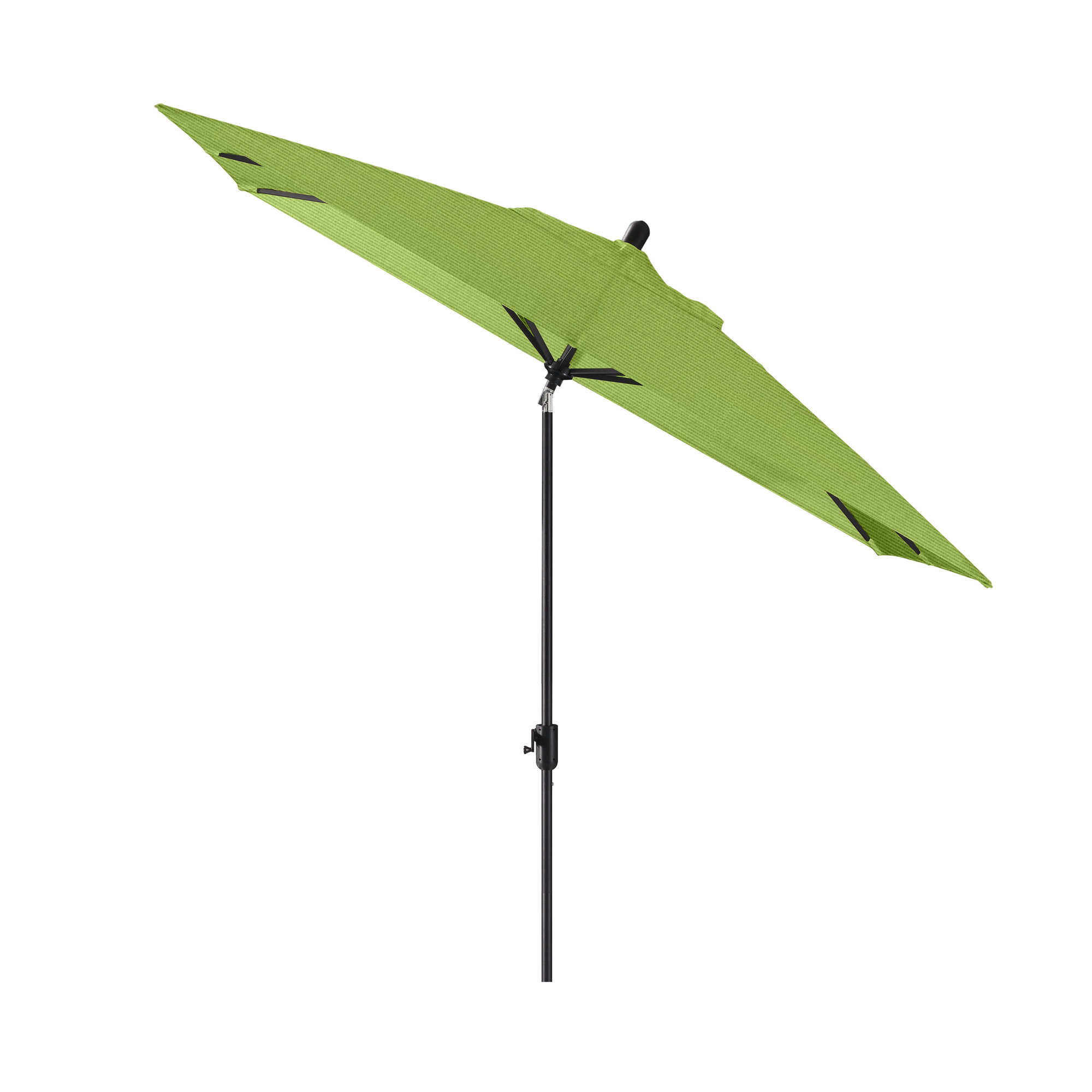 Olivier 116.7'' Outdoor Umbrella, Canvas Macaw Sunbrella® Canvas, Black Sapphire