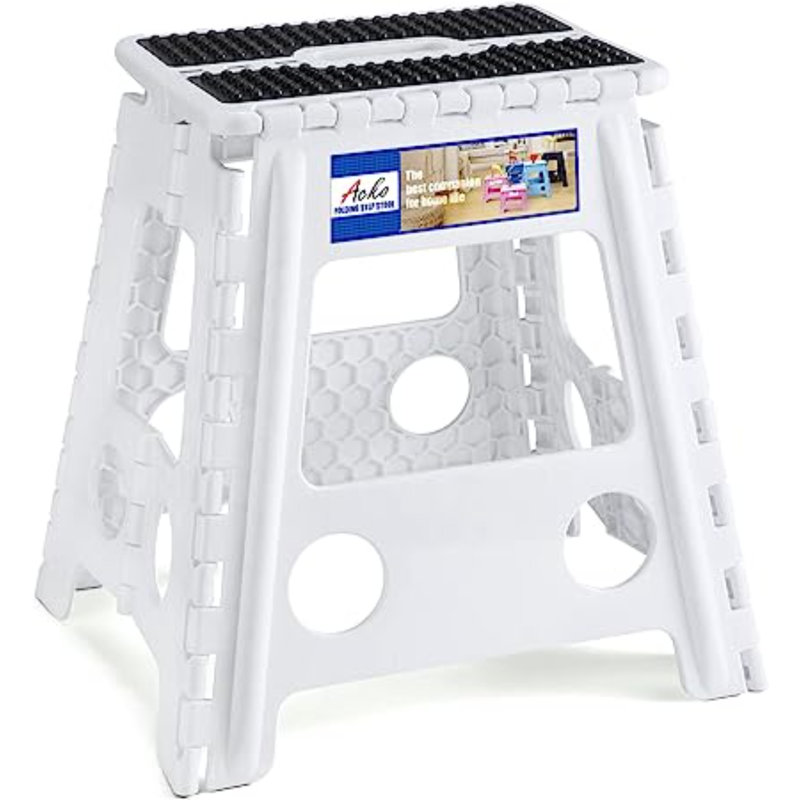 Escabeau Semaj, 16" H x 15" W x 2" D, Blanc