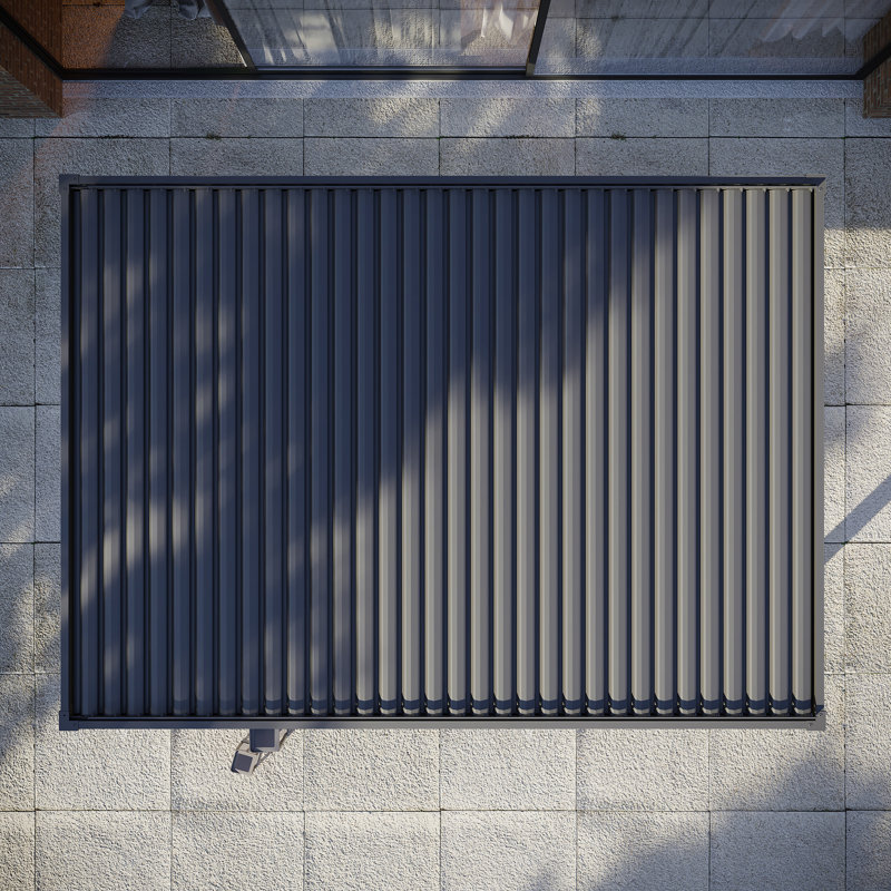 Paloma 3m x 4m Aluminium Pergola with LED Lighting, Grey