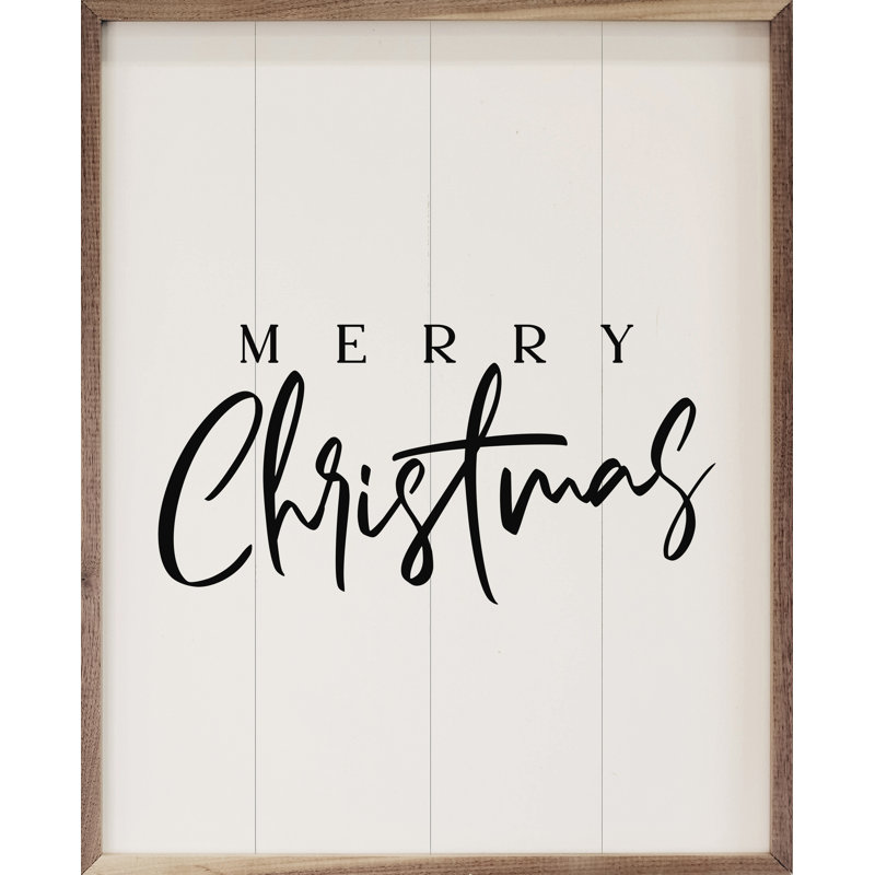 Merry Christmas Fancy - blanc, H 40 po x l 32 po x P 1 po