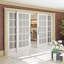 Dalle française 15-Lite White Core Core Wood 80 po x 30 po avec trousse