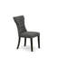 Ensemble de 14 tables de salle à manger comprenant une table rectangulaire, une table basse et 12 chaises en tissu gris foncé Gotham-354193771-354193770-341233437