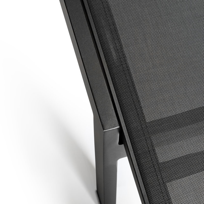 Avion Sling Chaise Lounge (SET OF 2), Matte Black