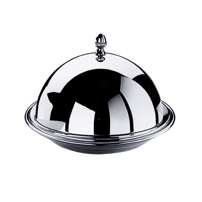 Room Service Insulated Plate with Cloche and Thermal Serving Unit 12" - 12 Pieces - Stainless Steel