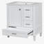 Ensemble de commode 30 po avec lavabo et porte à fermeture douce et armoire de rangement 3 tiroirs-120855800