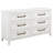 Loane 6-drawer Bedroom Dresser Distressed White