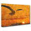 Seagull and Orange Sunset - Wrapped Canvas-61847211