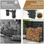 121cm W Metal Log Rack