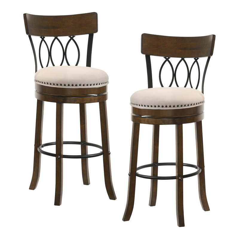Ashritha Swivel Stool, Oak, Bar Stool (29" Seat Height)