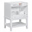 Single Bathroom Vanity Base Only in White