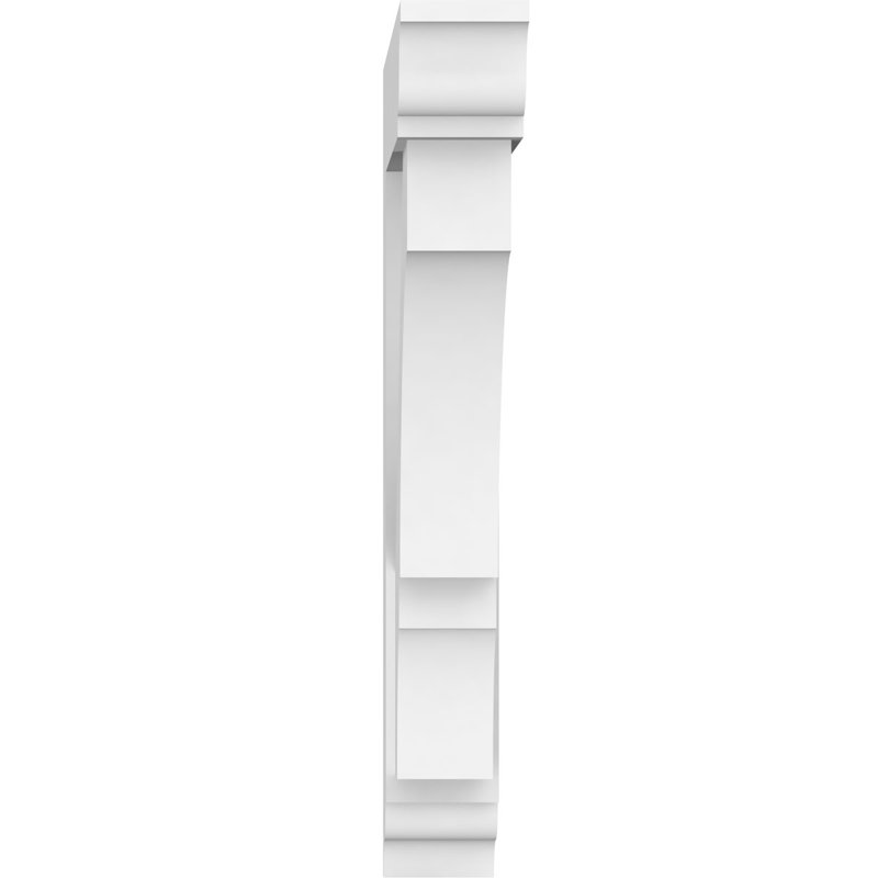 Support standard en PVC de qualité architecturale avec extrémités traditionnelles Balboa, H 22 po x l 3 po x P 16 po
