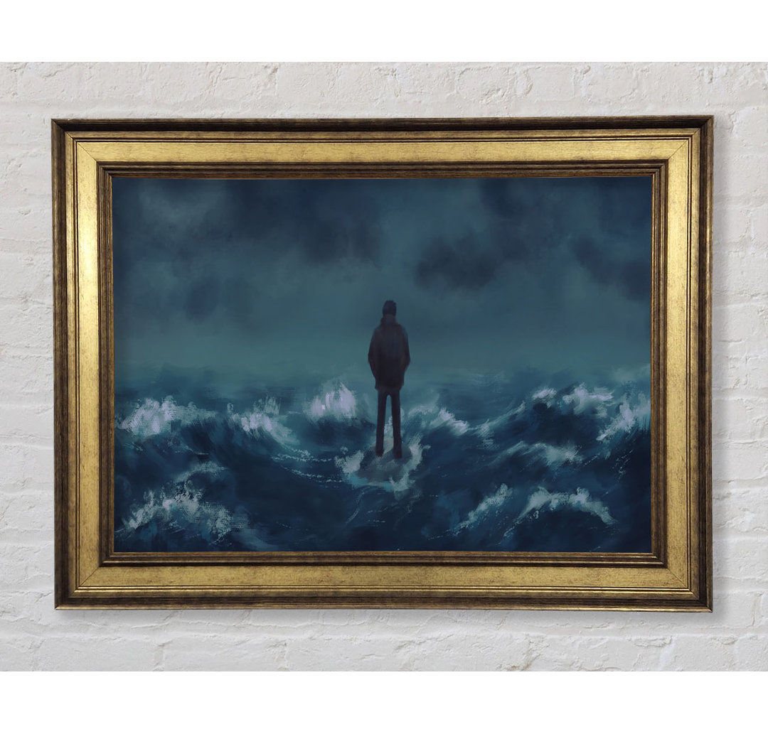 Standing On The Crashing Waves - Einzelne Bilderrahmen Kunstdrucke