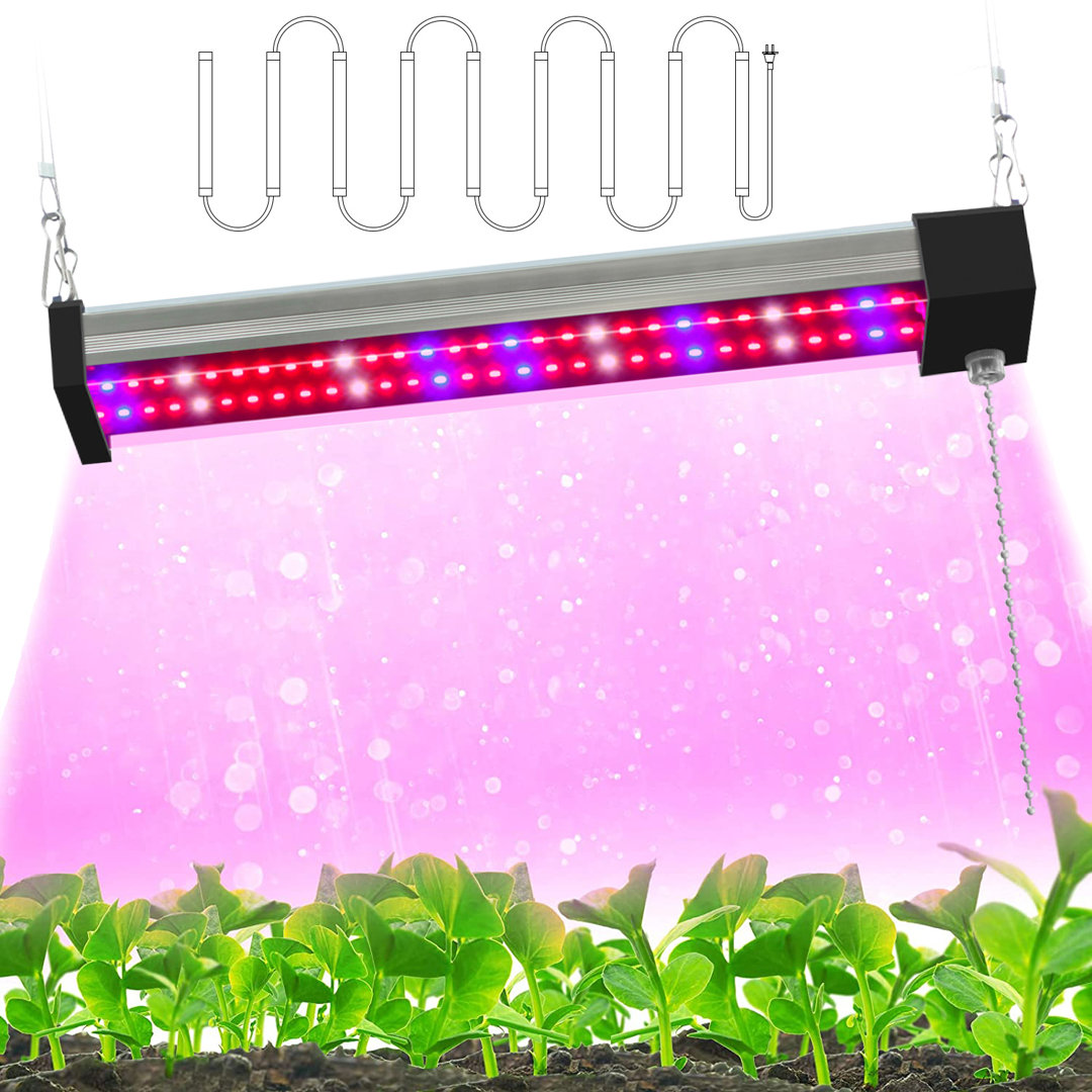 Pflanzenlampe Led, 30 Cm Vollspektrum 58Leds Grow Lampe Für Zimmerpflanzen, Pflanzenlicht Mit Reflektor/Daisy Chain Funk...