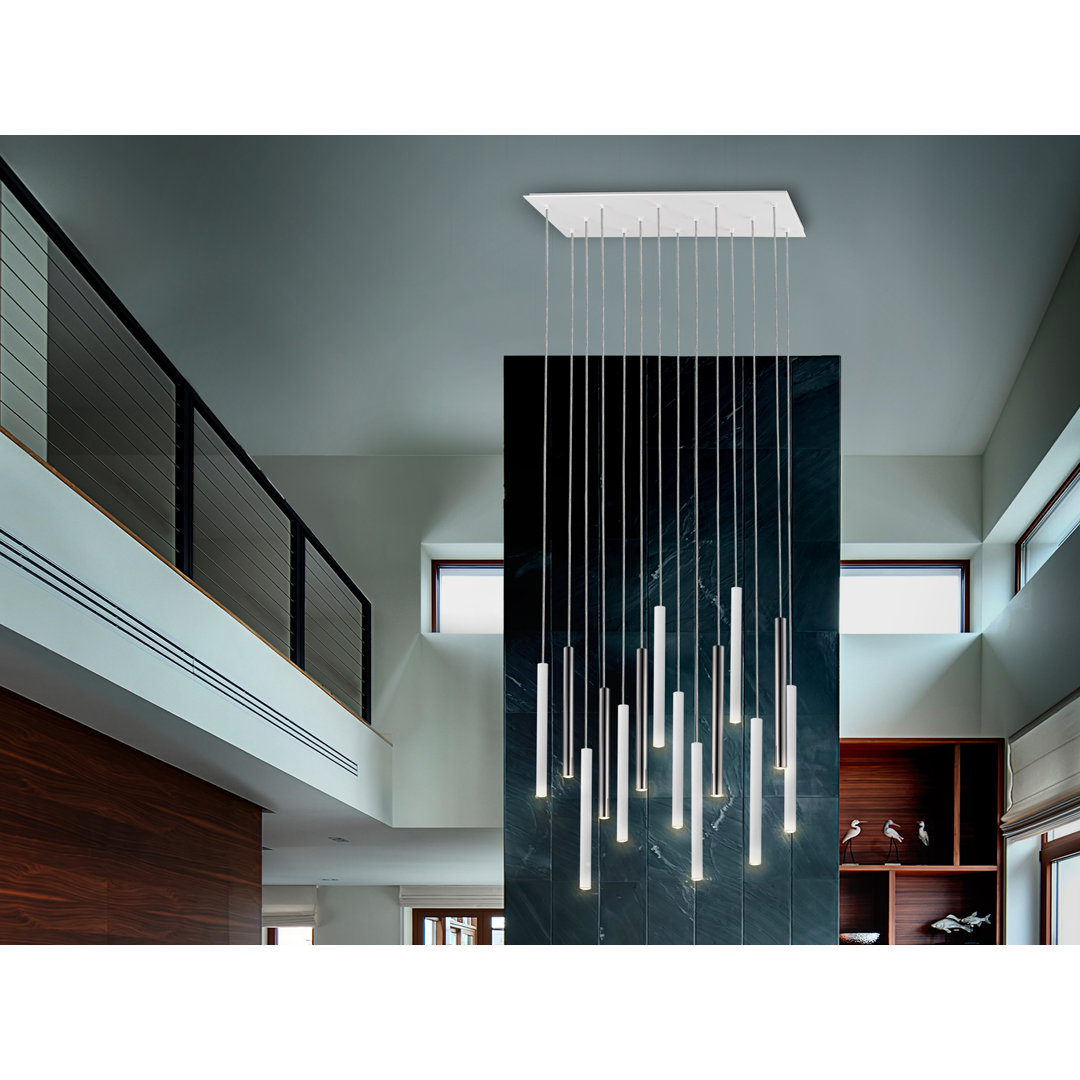 Kuhlmann 14-Light Cylinder LED Pendant