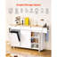 Armoire de rangement sur chariot avec îlot de cuisine 60 po