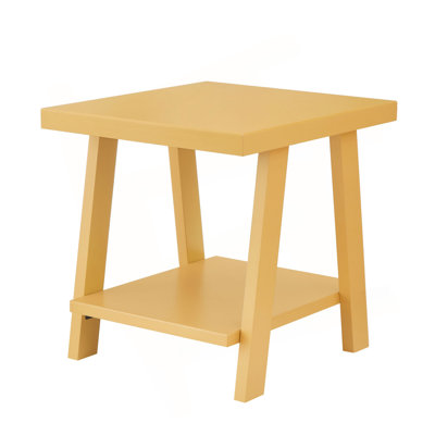 Athens Contemporary Wood Shelf End Table