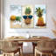 Ensemble de 3 pièces d'ananas sur toile-1237347532