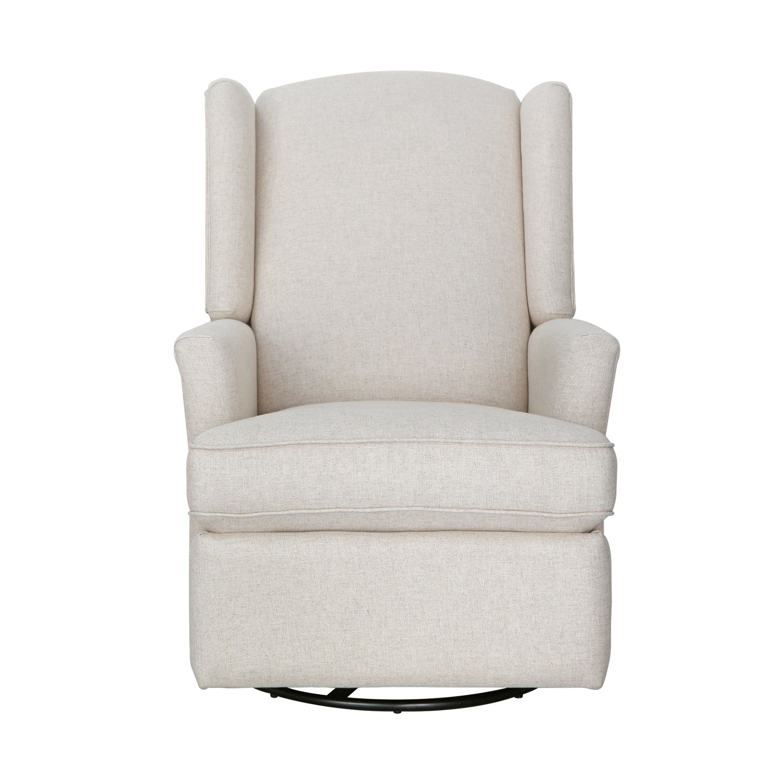 Heming Wingback Recliner Nursery Glider, Canvas Polyester Blend
