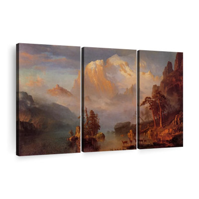 Les montagnes Rocheuses, reproduction sur toile