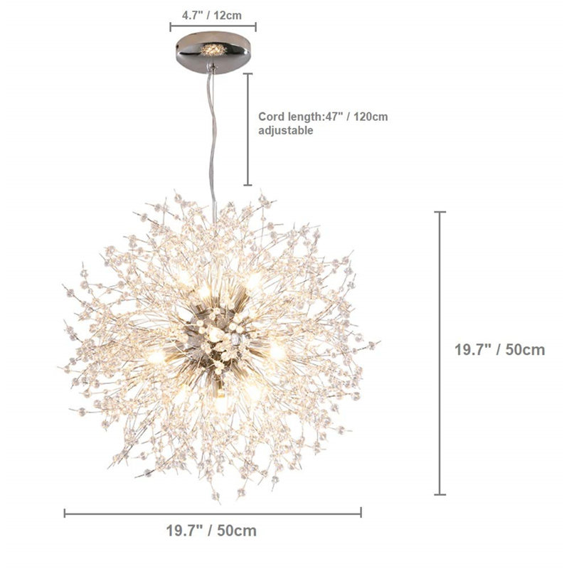 URBNLIVING 12 - Light Sputnik Chandelier